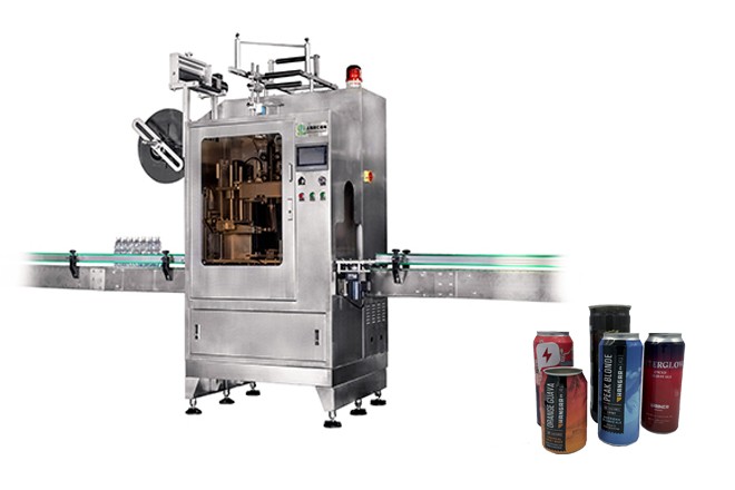 Cans sleeve labeling machine