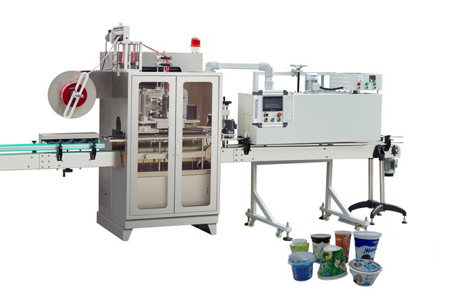 PET cups sleeve labeling machine