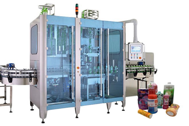 double head full body underlap sleeve labeling machine